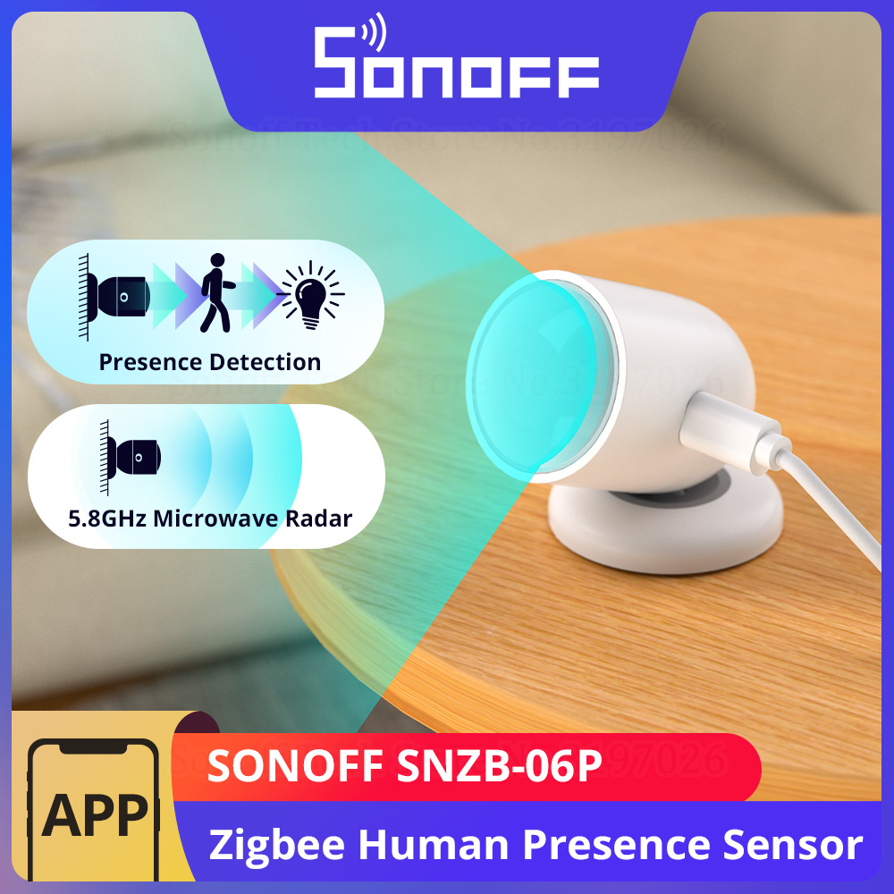 Sonoff Basic - SONOFF SNZB-06P Zigbee Sensor de presencia