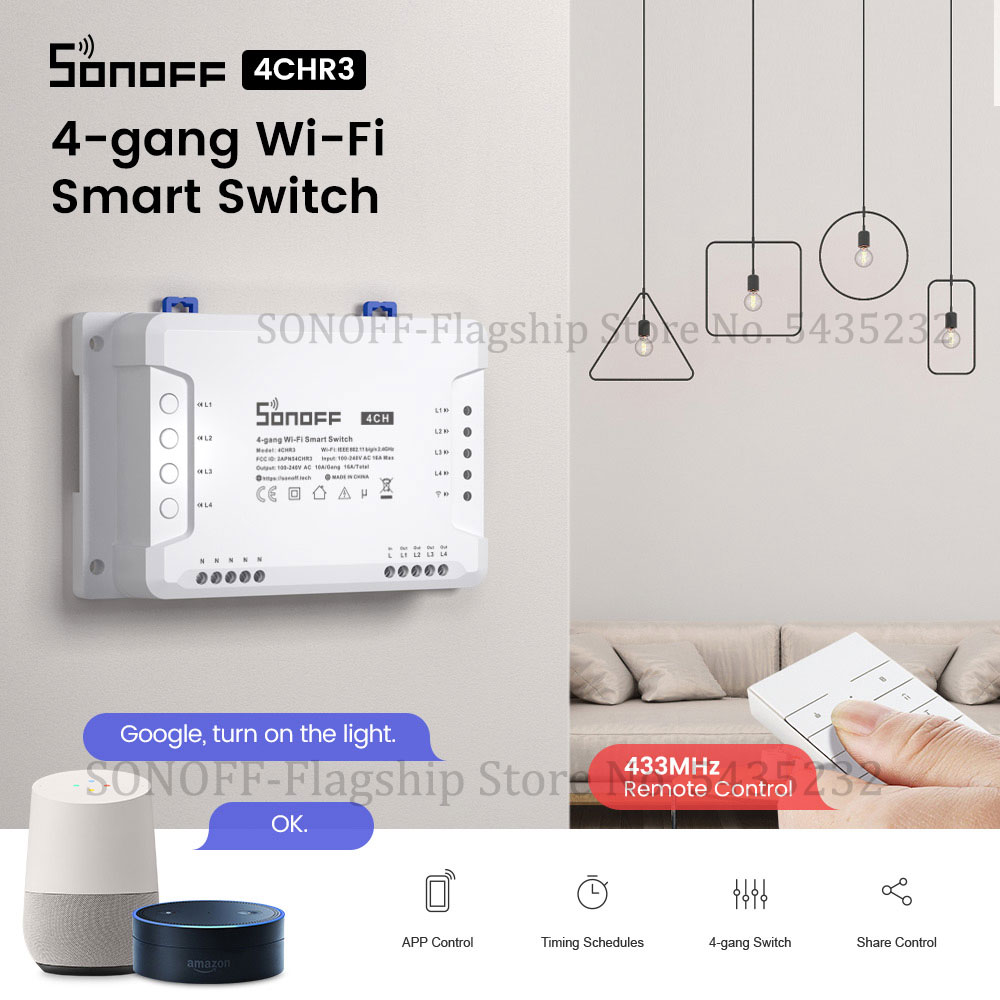 Sonoff - SONOFF-Módulo de relé de Control remoto