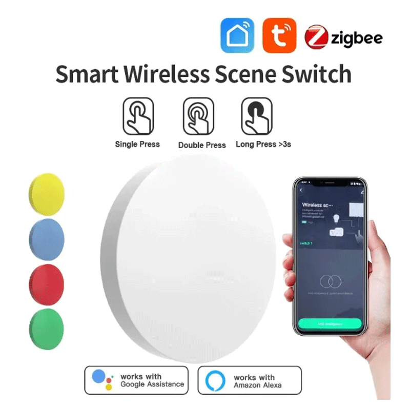 Interruptor de Escena Inalámbr - Home Assistant Tuya reseña y precio