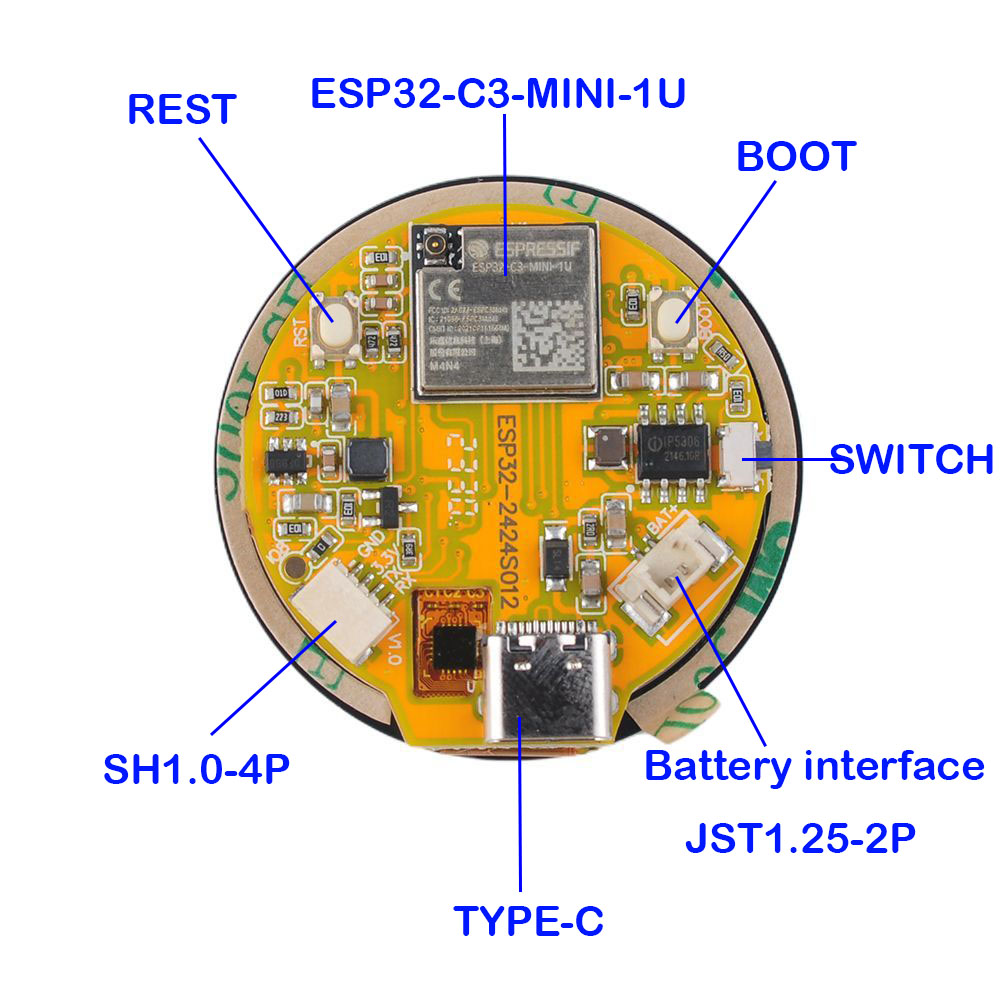 Pantalla ESP32 de 1,28 pulgada - Smart Home Module Iot reseña y precio