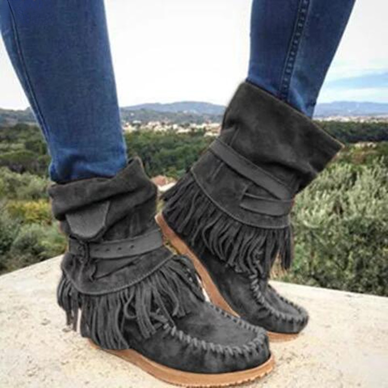 Botas Retro con borlas para mu - Tasmota reseña y precio