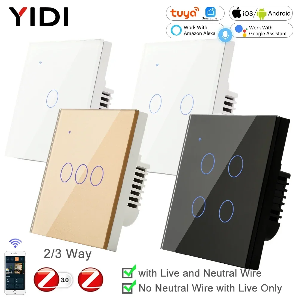 ZigBee 1, 2, 3, 4 entradas sin - Tuya 4 Channel reseña y precio