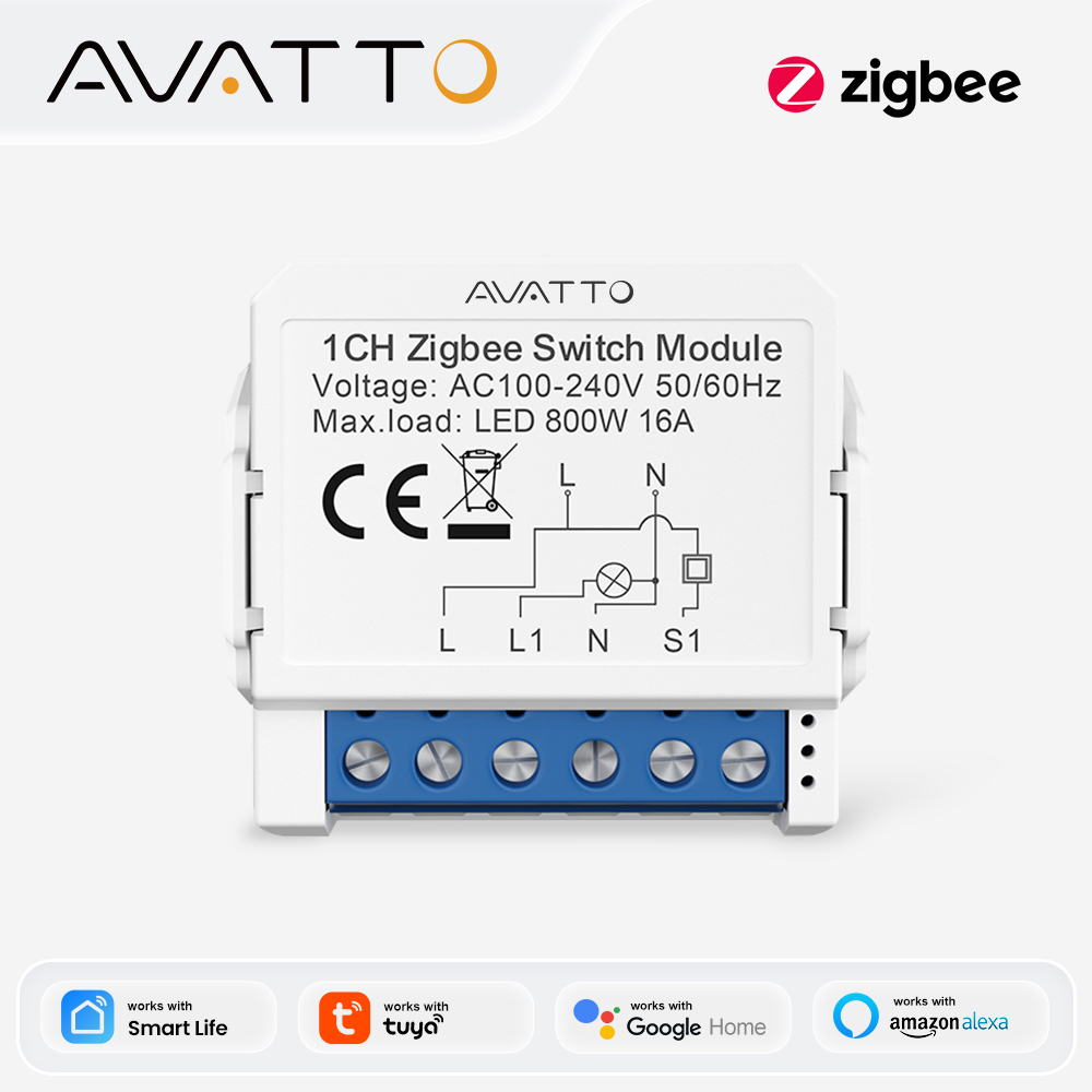 AVATTO ZigBee Tuya 1/2/3/4 Gan - Tuya 4 Channel reseña y precio