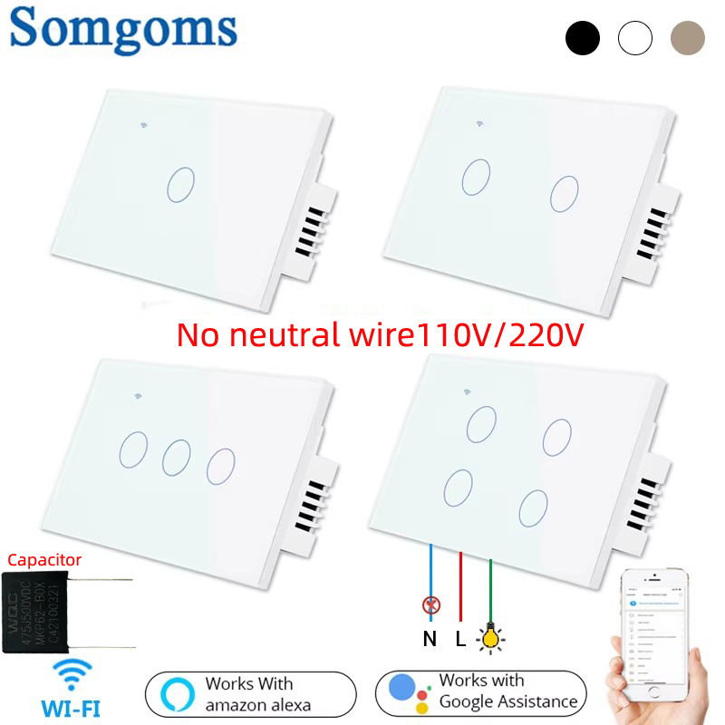 Somgoms-interruptor de luz de  - Tuya 4 Channel reseña y precio