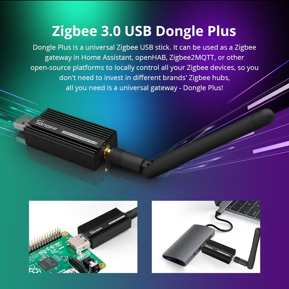 SONOFF Zigbee 3.0 USB Dongle P - Sonoff reseña y precio
