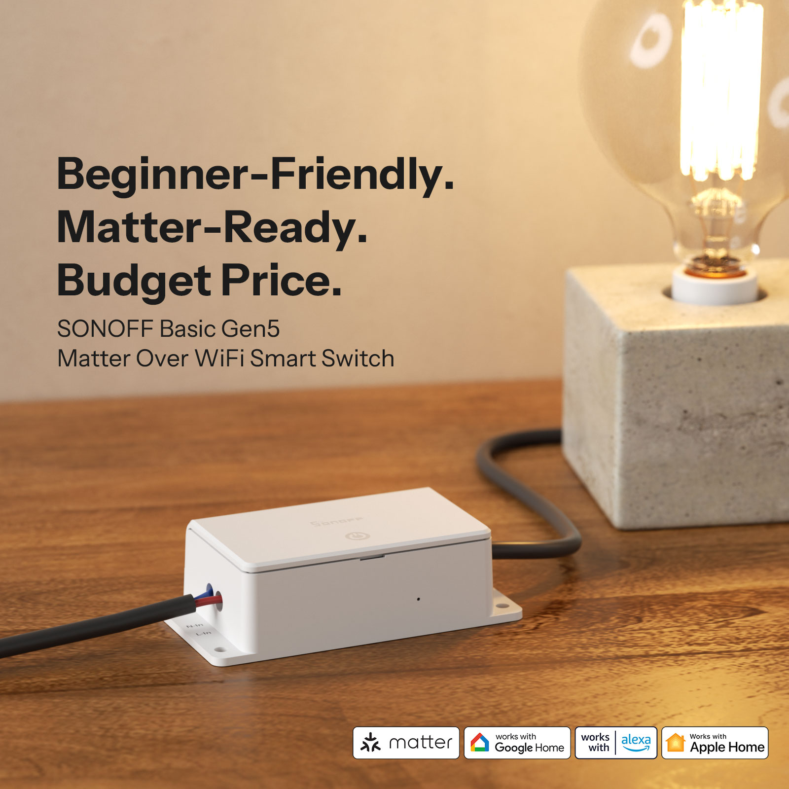 SONOFF Basic-1GS Gen5 Matter W - Sonoff Basic reseña y precio