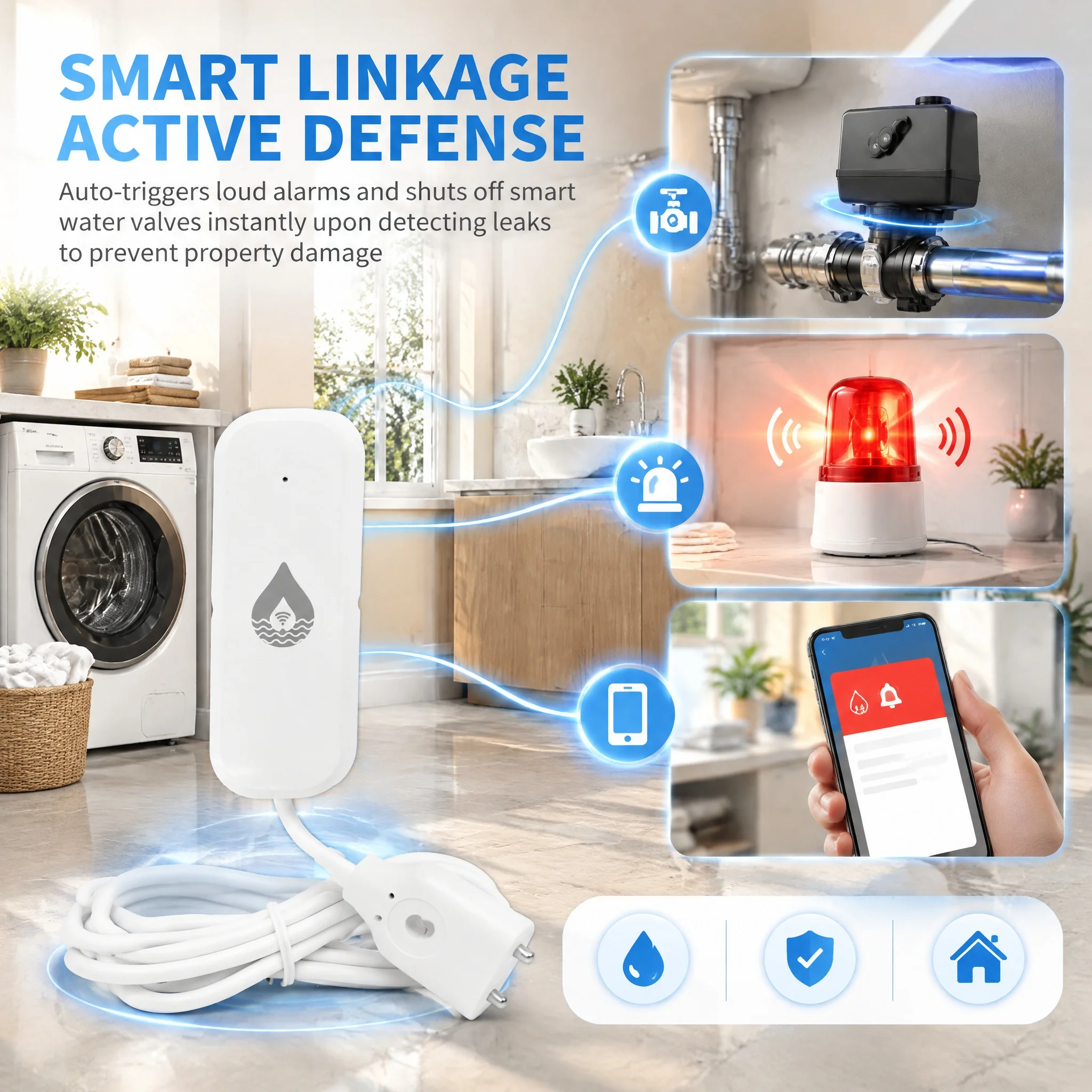 Detector inteligente de fugas  - Home Assistant Tuya reseña y precio
