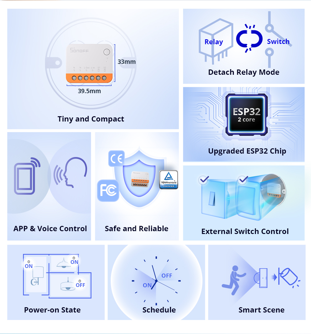 Interruptor inteligente WiFi S - Sonoff Mini R4 reseña y precio